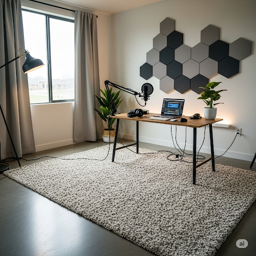 The Podcaster's Platform: Choosing an Area Rug to Perfect Your Home Studio Sound