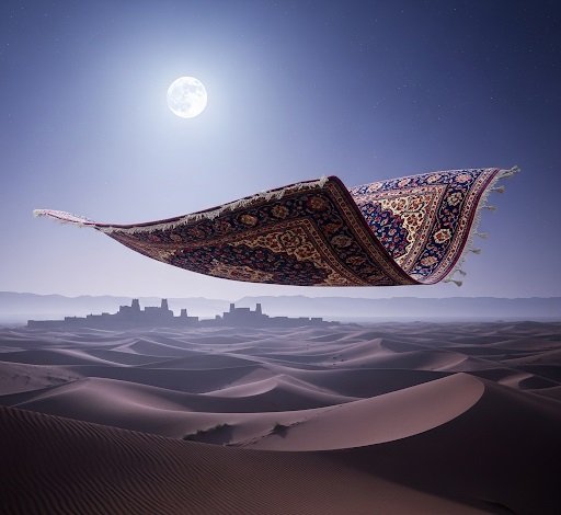 Woven with Wonder: A Cultural History of the Magic Carpet Myth
