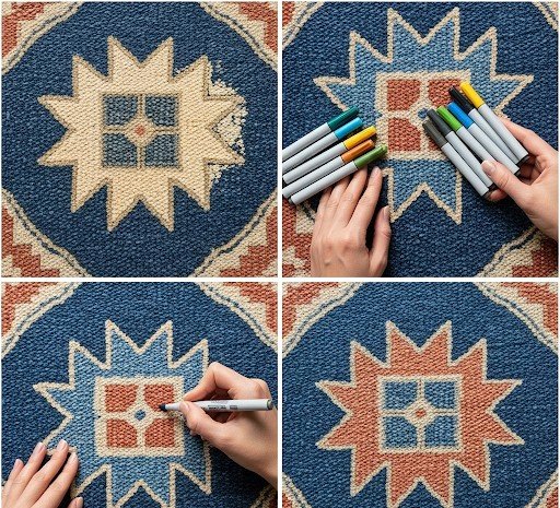 The Color Catastrophe: A Guide to Camouflaging a Bleach Spot on Your Rug