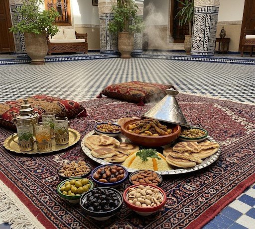 The Edible Landscape: A Guide to Serving a Meal Directly on a Rug