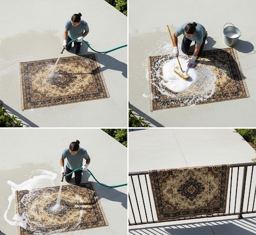 The Spring Clean Setup: A Tutorial for Washing Your Rug Outdoors