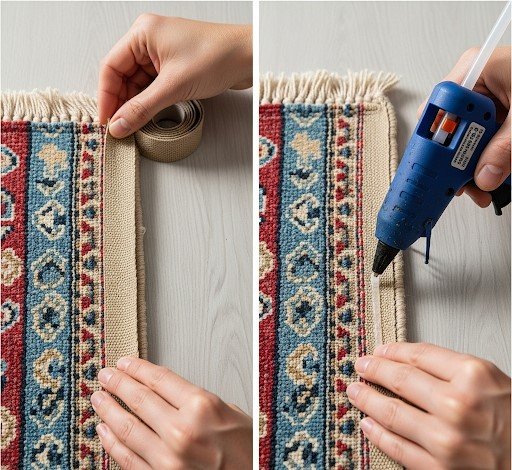 The Edge of Glory: A DIY Tutorial on How to Re-Bind the Edge of an Area Rug
