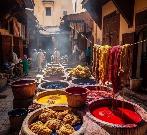 The Colors of the Earth: A Journey into the Natural Rug Dyes of Fes