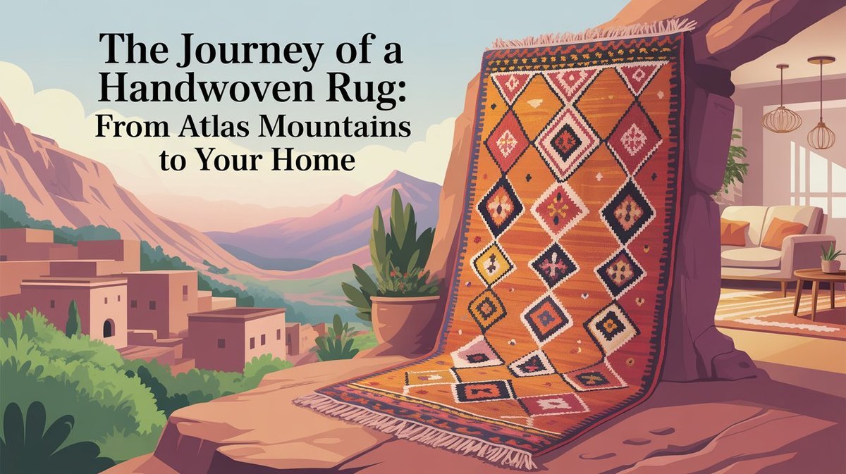 The Journey of a Handwoven Rug: From Atlas Mountains to Your Home