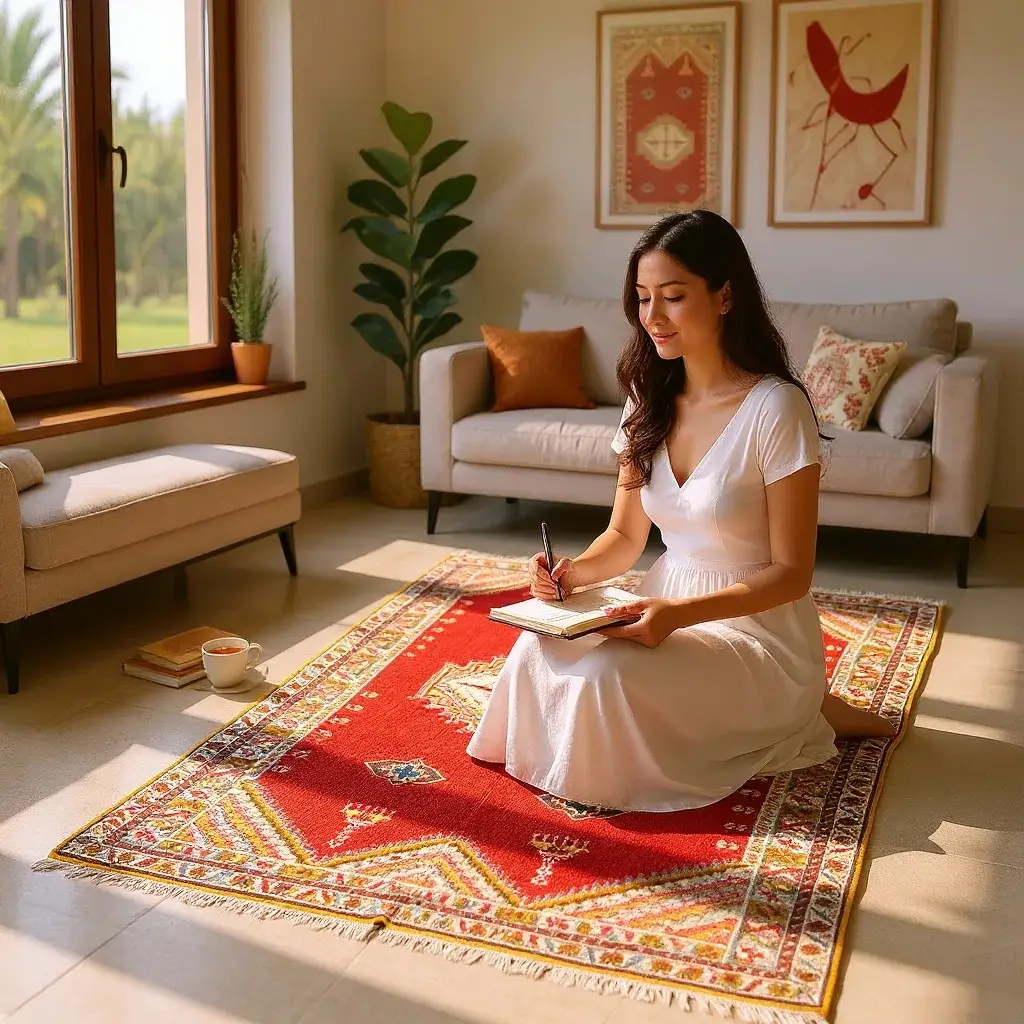 Moroccan shag rug