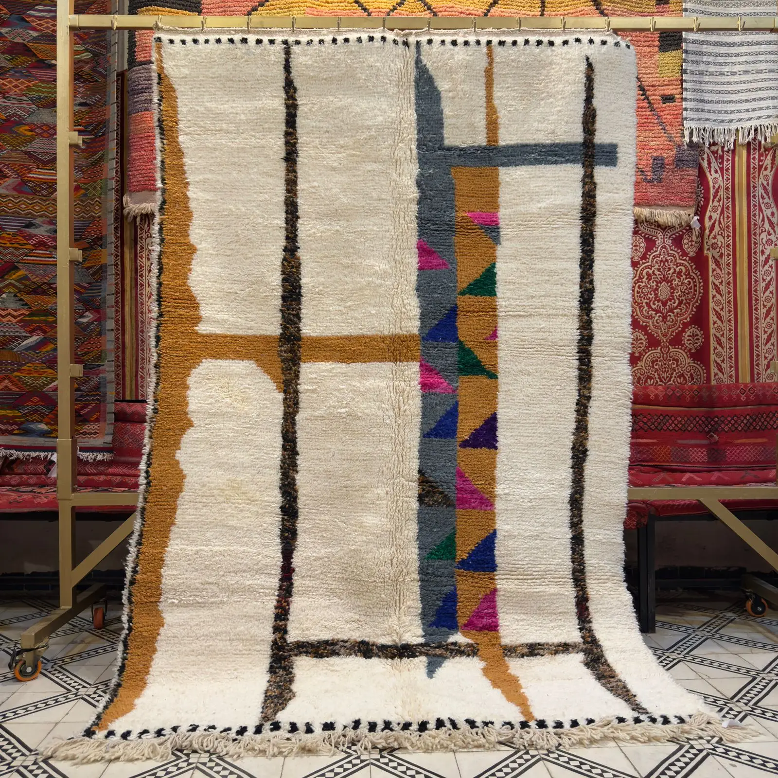 Luxury moroccan Essence Shag Rug Series