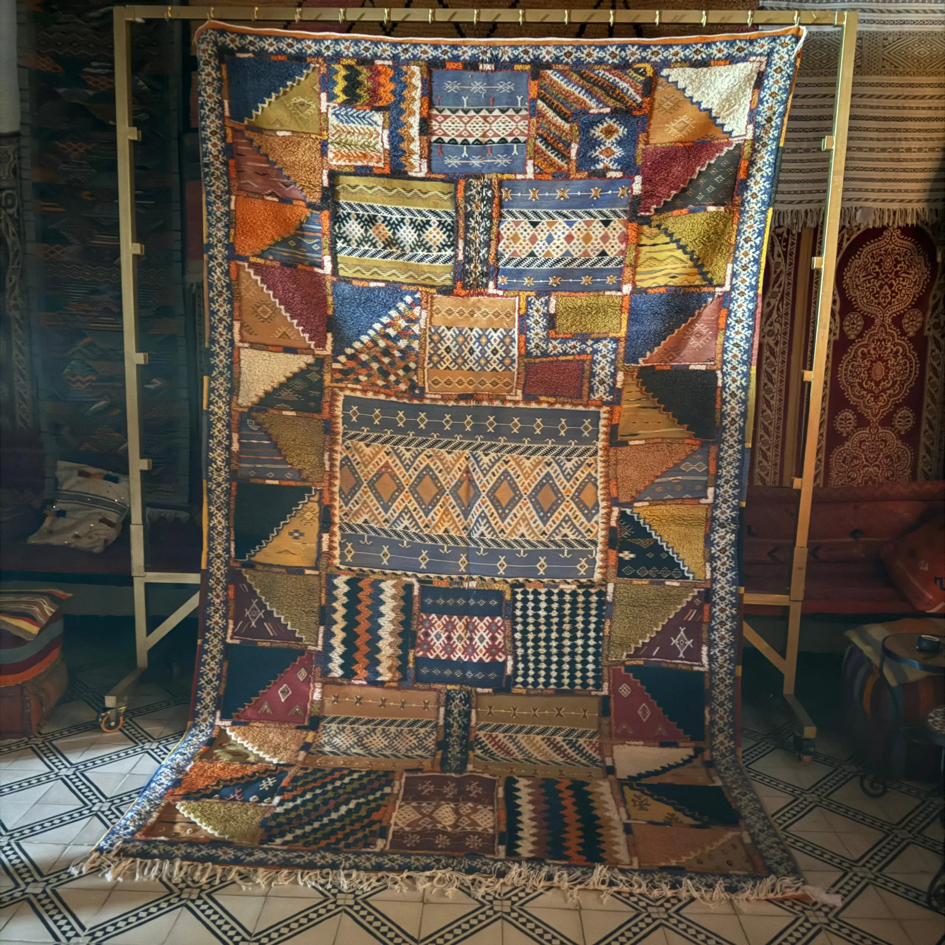 Gorgeous Moroccan Kilim | Multi-Color Berber Rug 300x200 cm | Interior Design Accent
