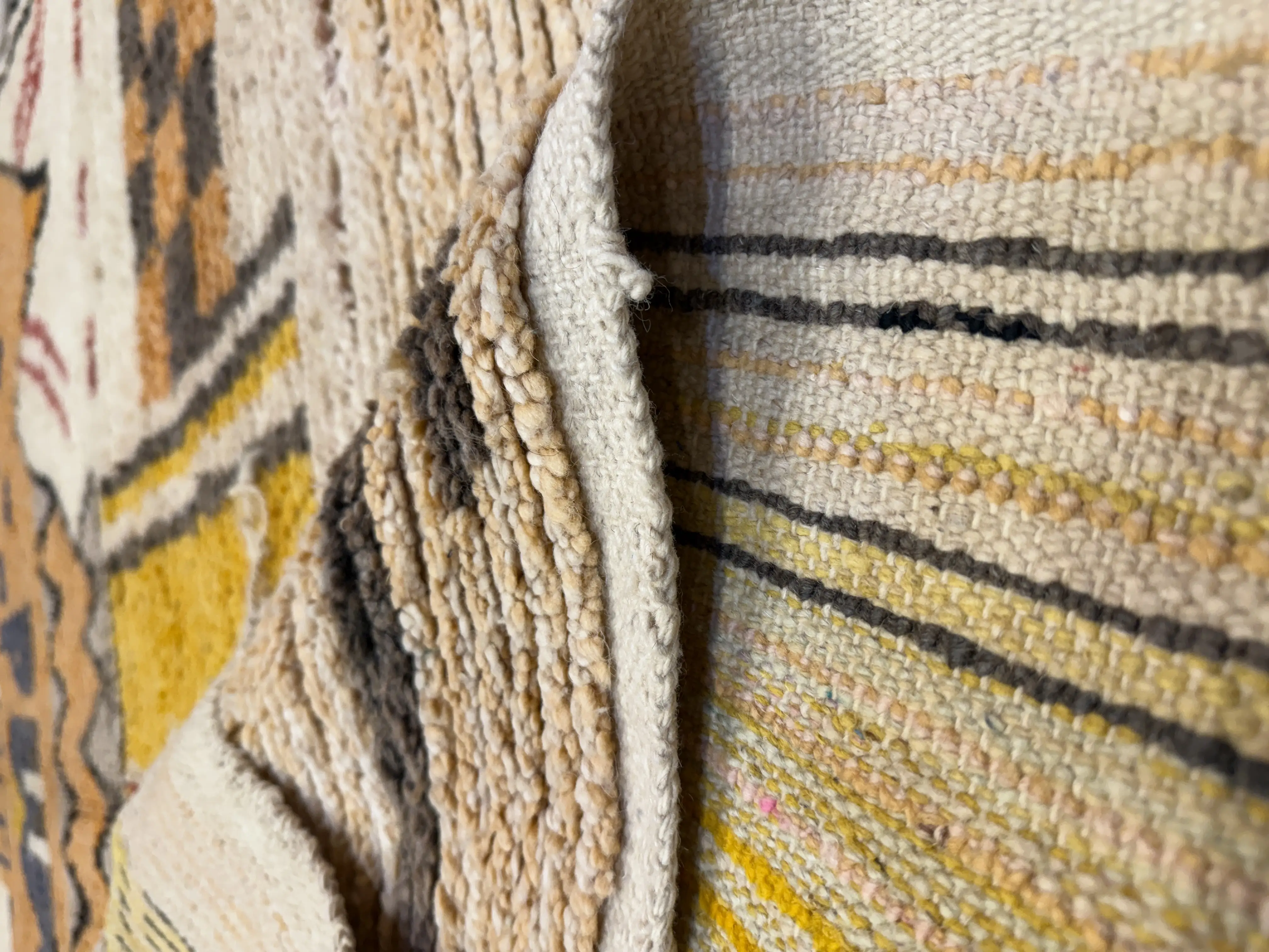 Custom Vintage Beni Ourain Moroccan Berber Rug – Handmade Moroccan Area Rug by MarocArtisan