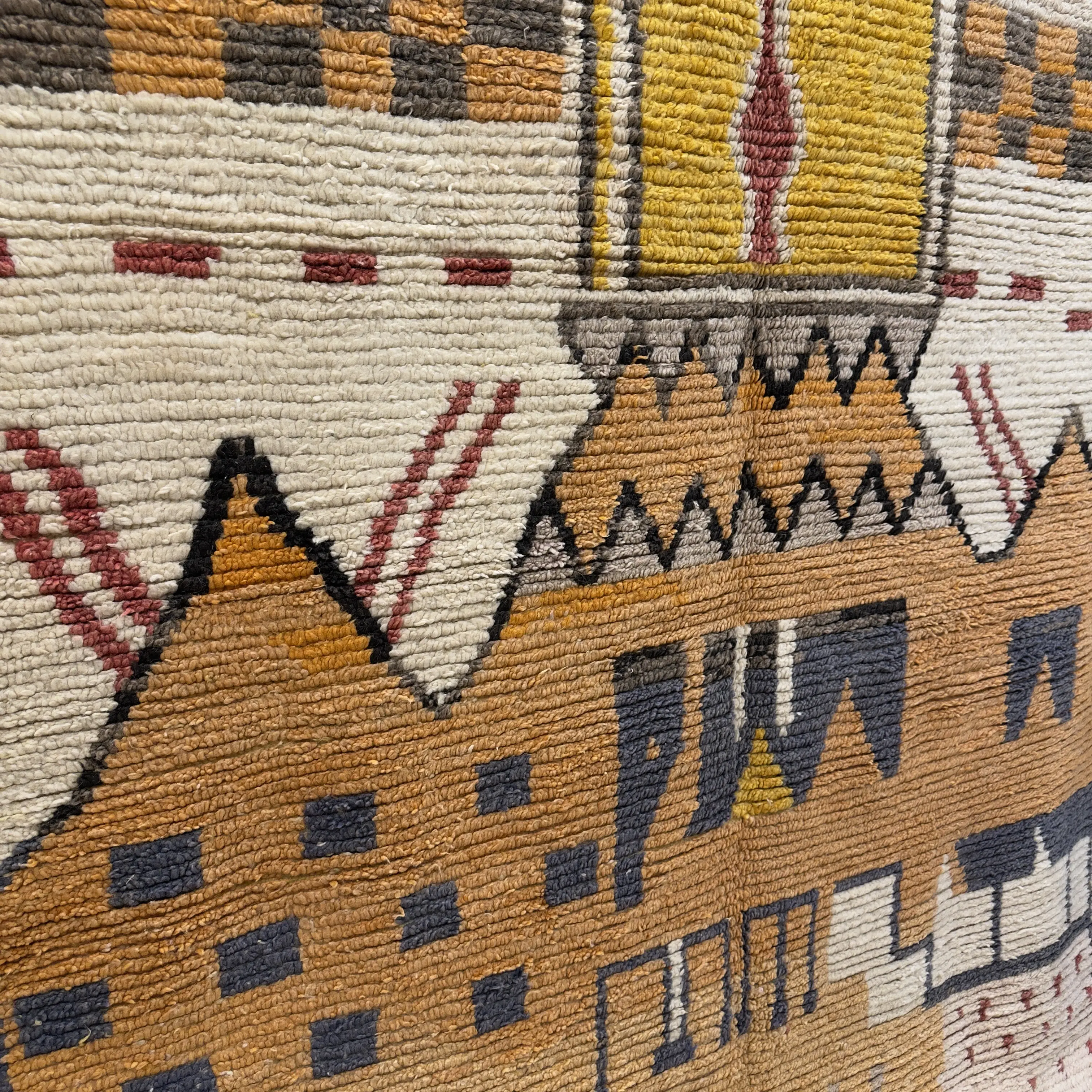 Custom Vintage Beni Ourain Moroccan Berber Rug – Handmade Moroccan Area Rug by MarocArtisan