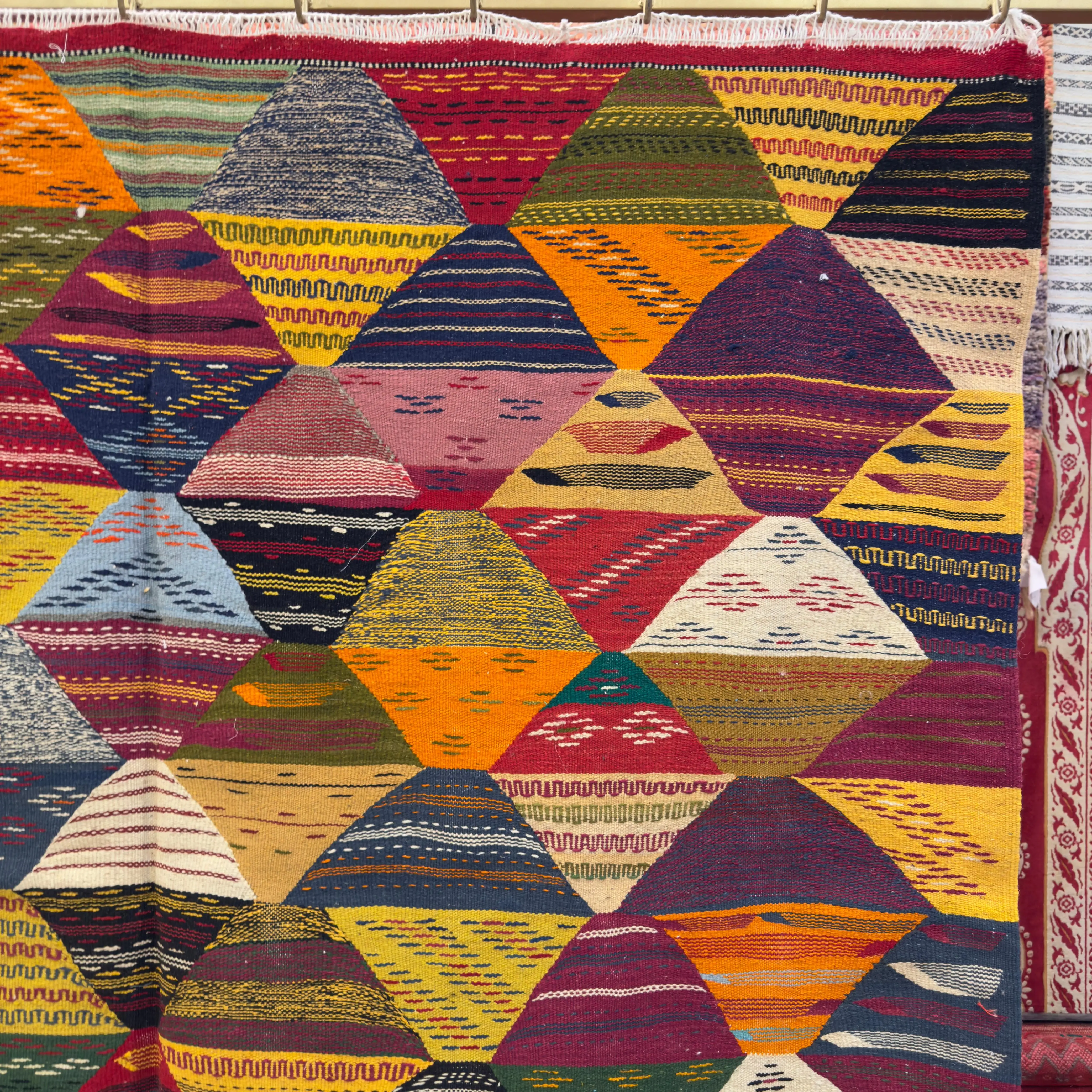 Zahara Bloom – Soft & Colorful Moroccan Berber Kilim | Unique Handwoven Rug - 250/150CM