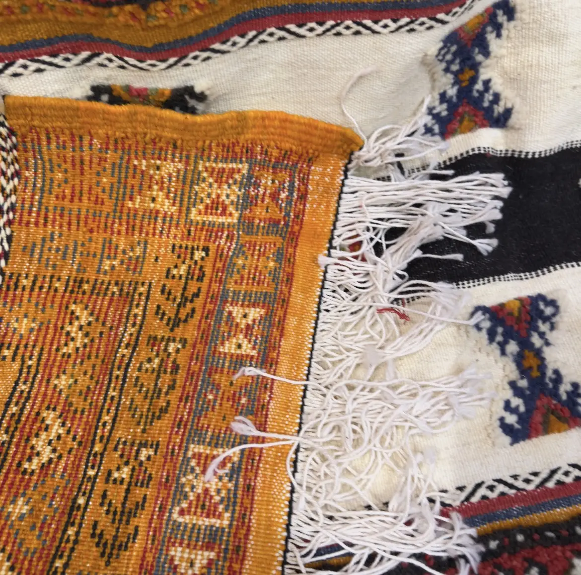 Handmade Moroccan Kilim Rug – Custom Beni Ourain Berber Carpet - 260*180cm | 8.5*6 ft