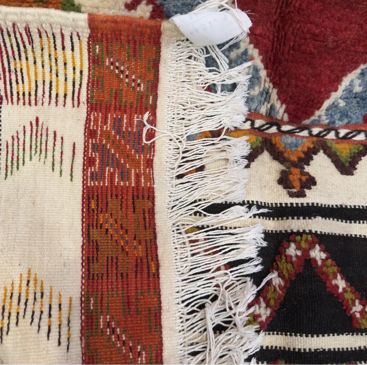 High Atlas Berber Kilim – Extra Large Handmade Carpet with Tribal Patterns - 250/145CM / 98.4 x 57.1 inches