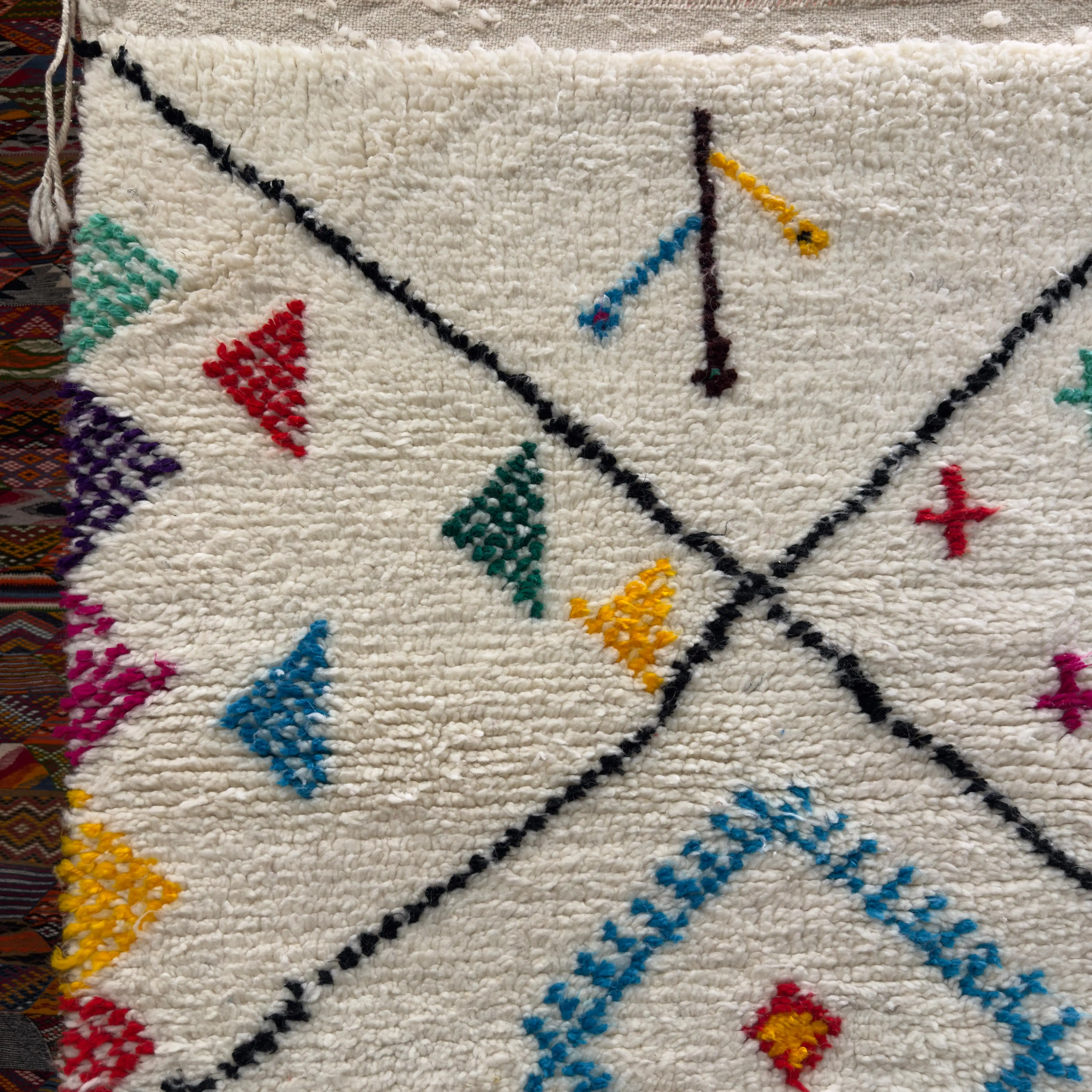 Large Colorful Azilal Berber Rug – Handwoven Moroccan Carpet - 310/210CM / 122.0 x 82.7 inches