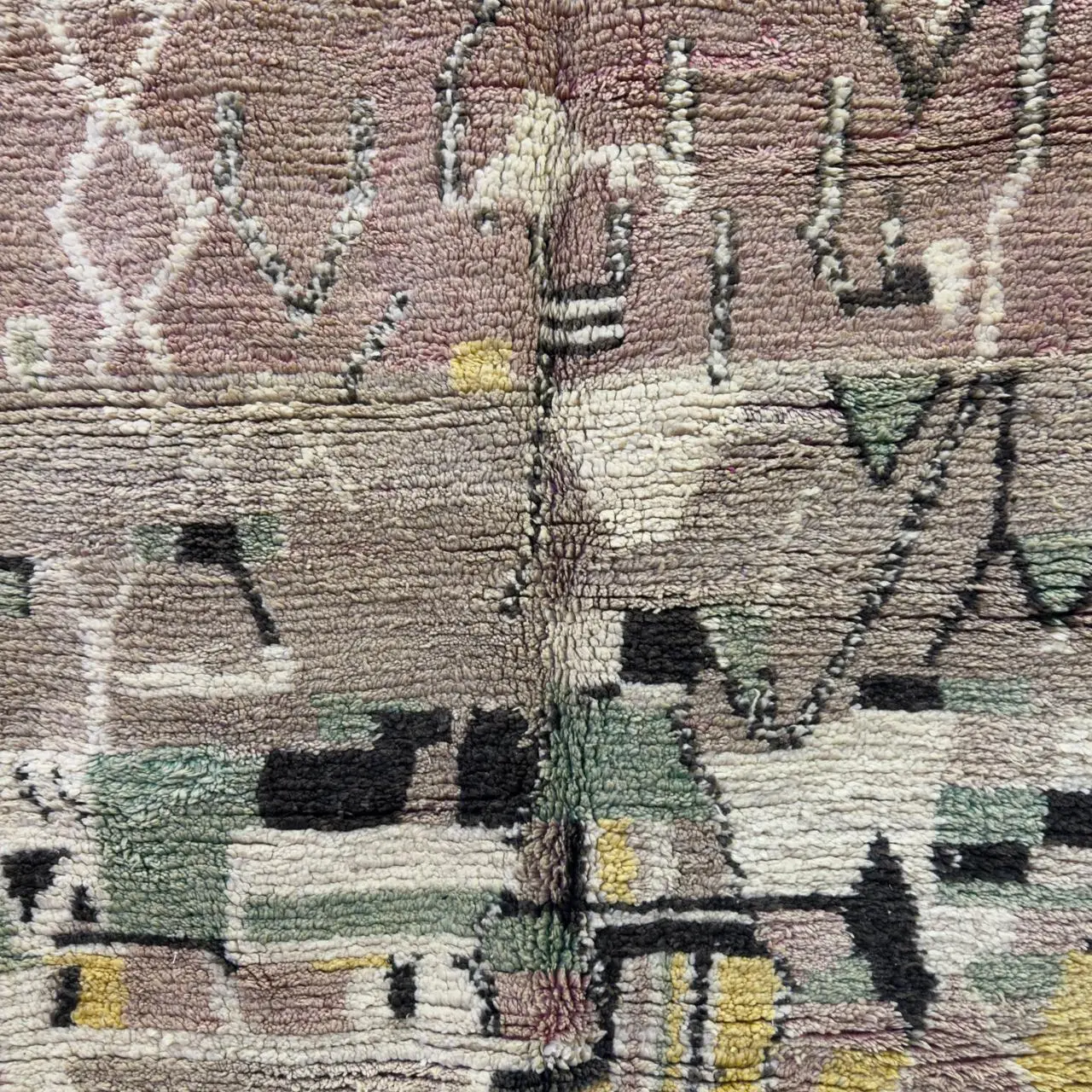 Handmade Berber Rug | Custom Moroccan Beni Ourain Carpet - 260/153CM /102.4 x 60.2 INCHES