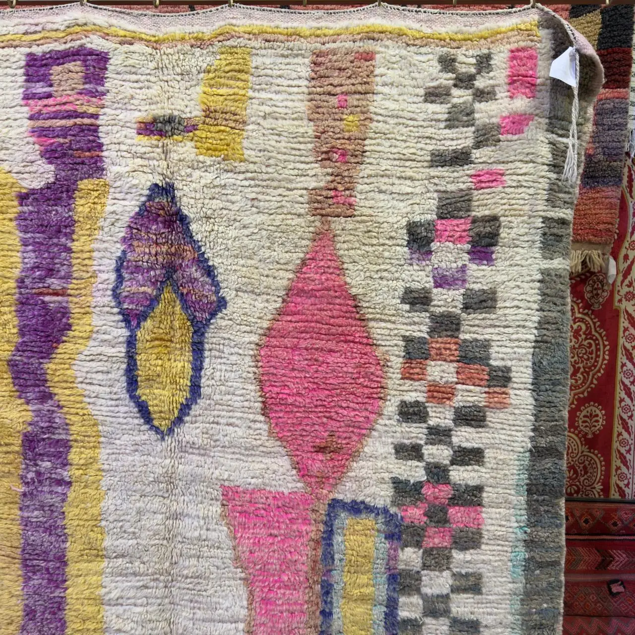 Handwoven Beni Ourain Moroccan Rug – Abstract Wool Berber Carpet - 290 / 170CM / 114.17/ 66.93 inches