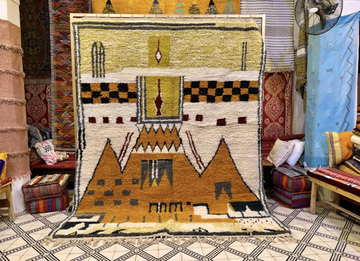 Handmade Beni Ourain Moroccan Wool Rug – Custom Artisan Rug - 320/220CM