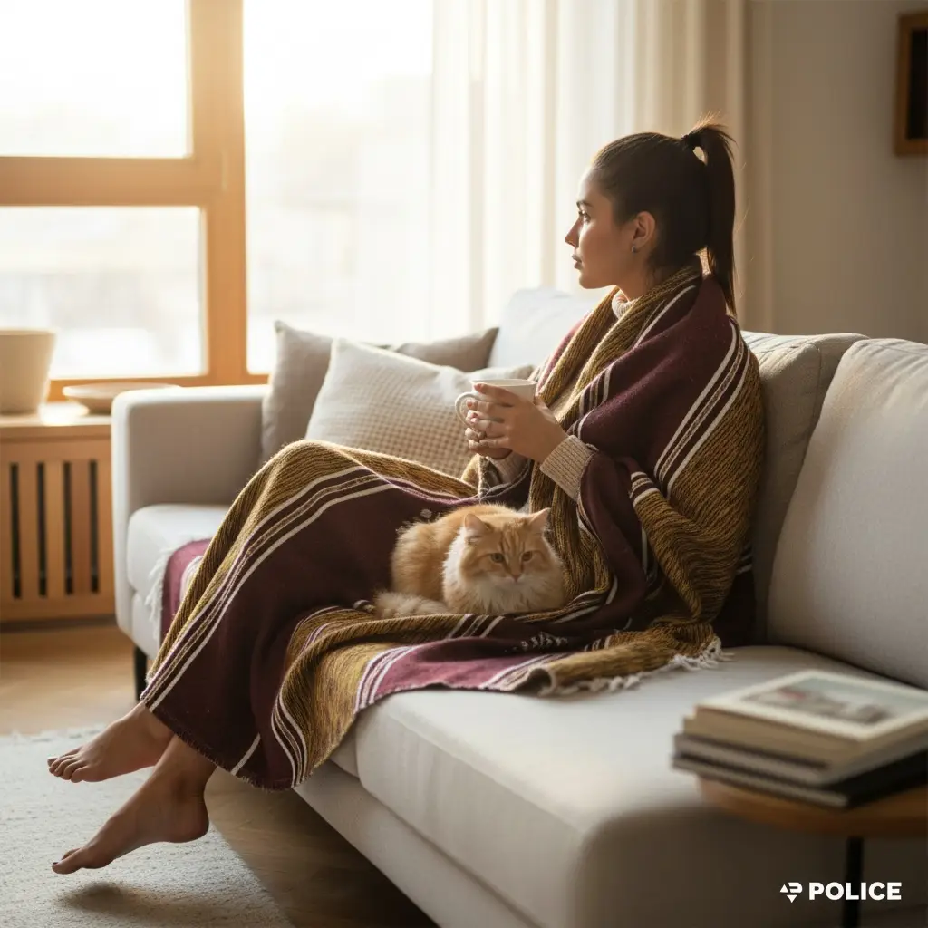 Couverture en coton et mouton fait main - 100*150CM / 39*59INCHE