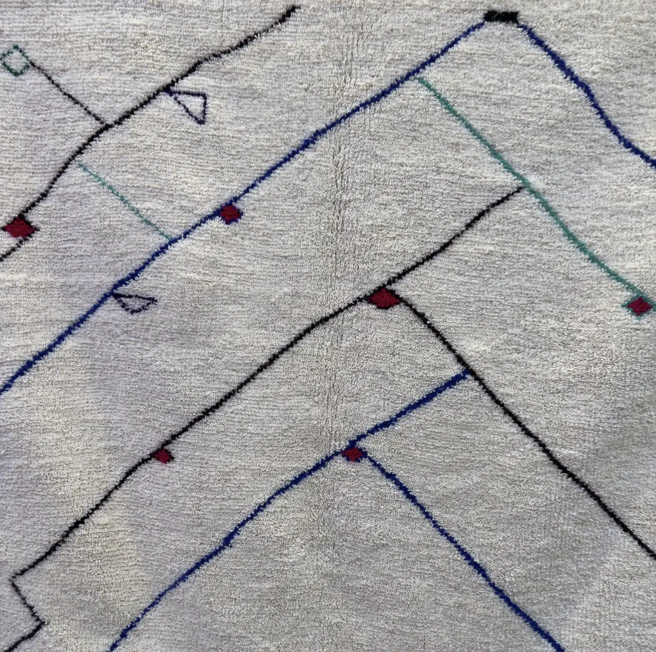 Authentic Moroccan Beni Ourain Rug – Handmade Wool Carpet by Berber Artisans | MarocArtisan Cooperative - Beni Ourain rug