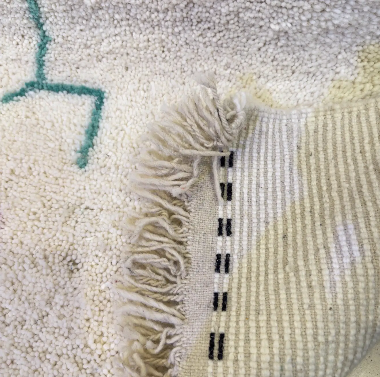 Authentic Moroccan Beni Ourain Rug – Handmade Wool Carpet by Berber Artisans | MarocArtisan Cooperative - Beni Ourain rug