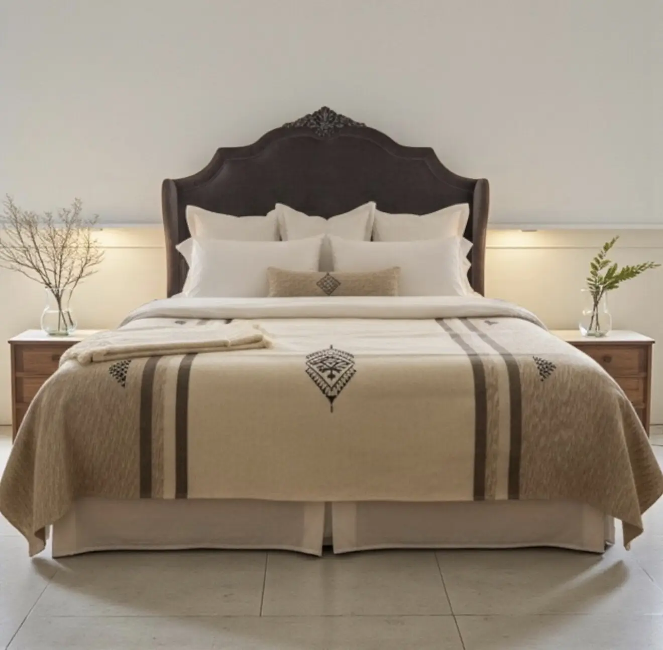 ive Sheep Wool & Dromedary Fibers | Authentic Artisan Throw - Artisanal Pillows & Handwoven Wool Blankets