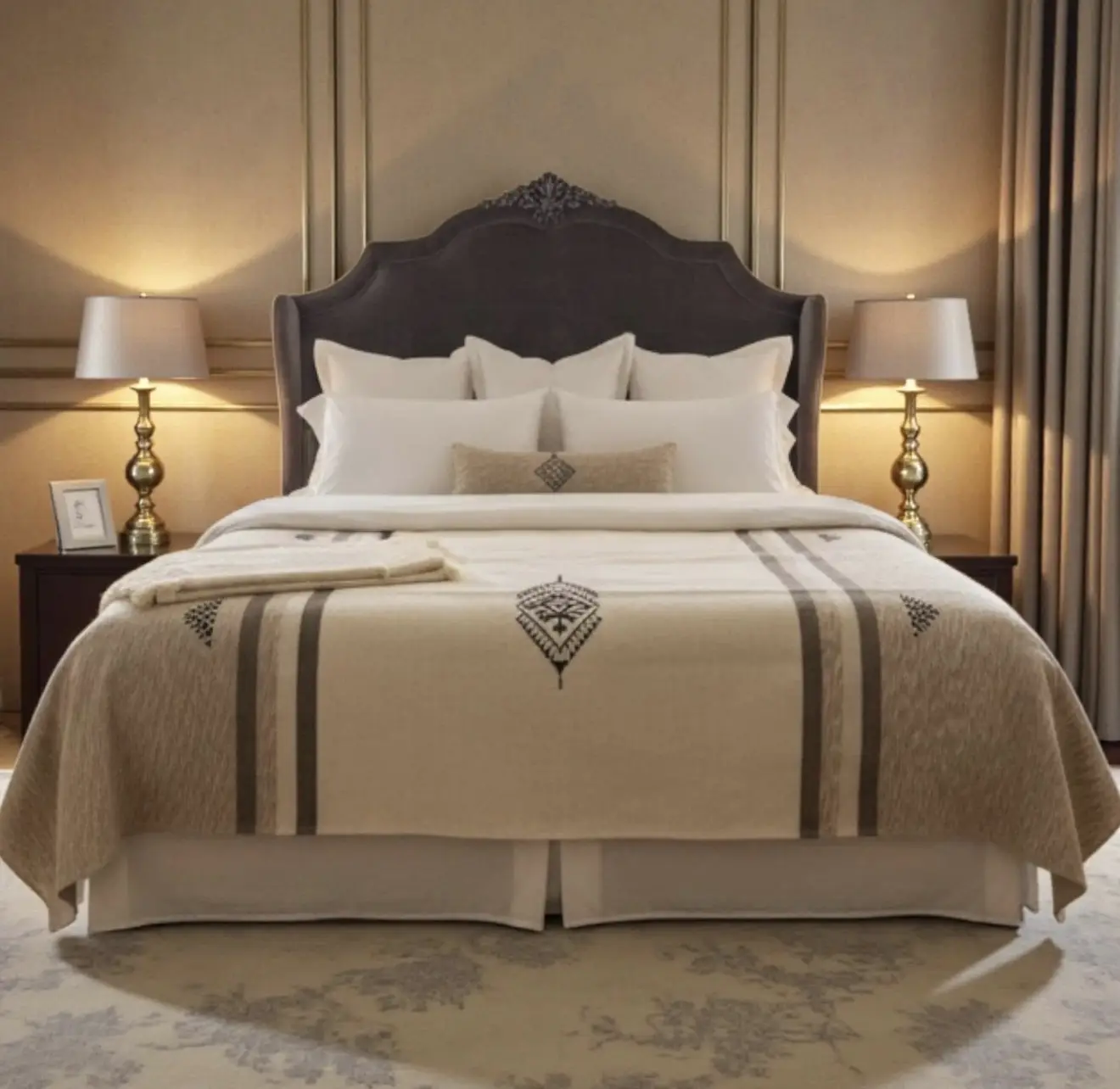 ive Sheep Wool & Dromedary Fibers | Authentic Artisan Throw - Artisanal Pillows & Handwoven Wool Blankets